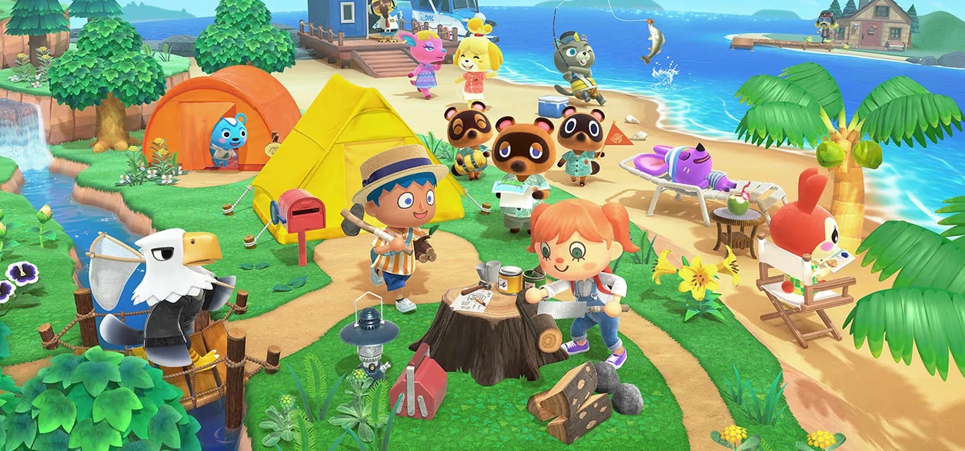 Imagem de fundo do produto Animal Crossing™: New Horizons Switch - Físico