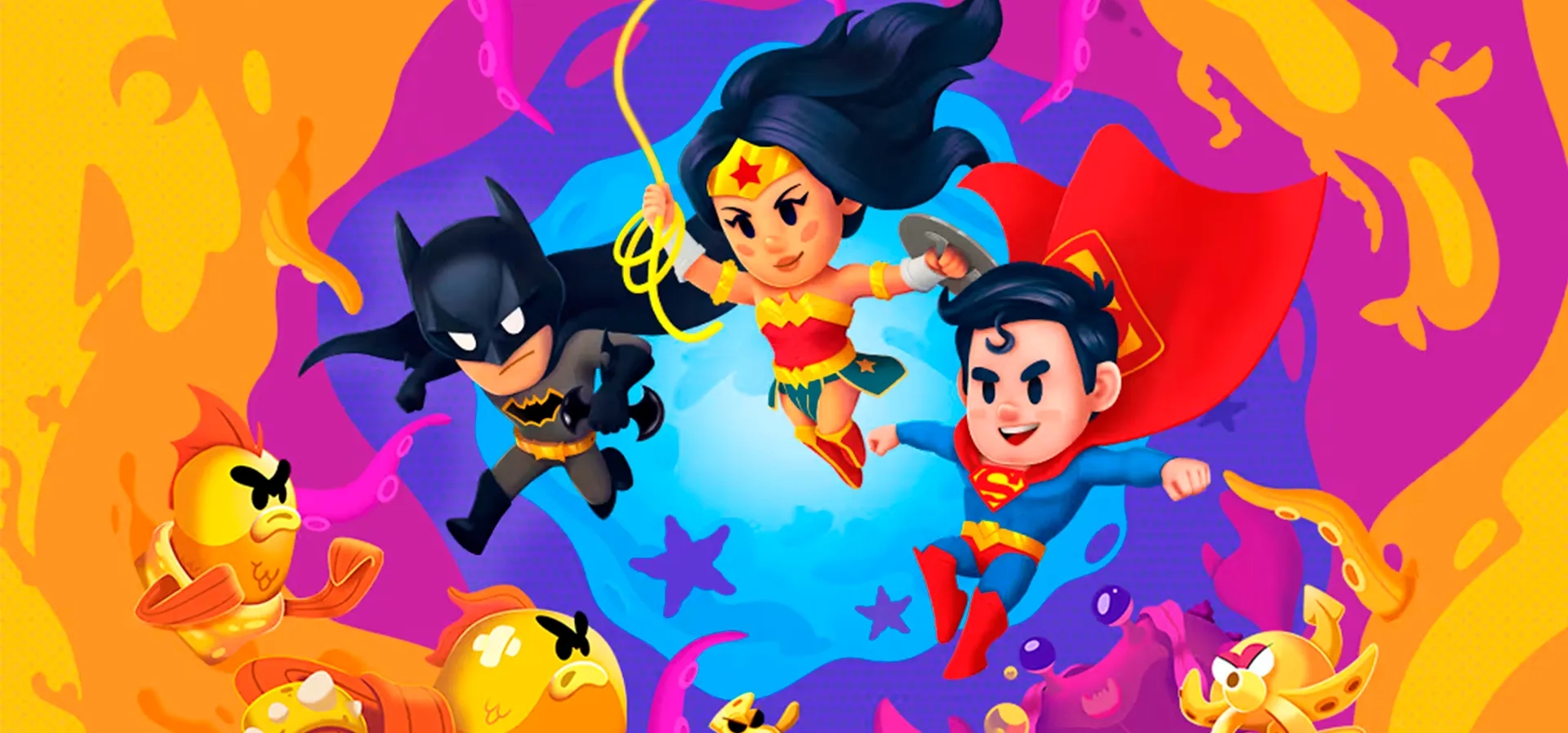 Imagem de fundo do produto DC Liga da Justiça: Caos cósmico - Switch