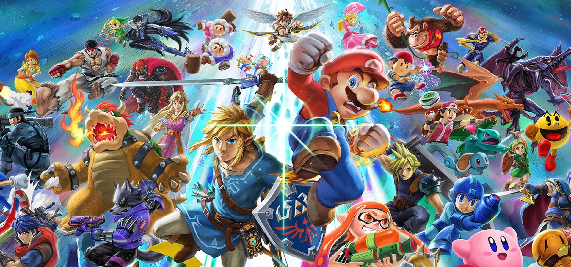 Imagem de fundo do produto Super Smash Bros Ultimate Switch - Físico
