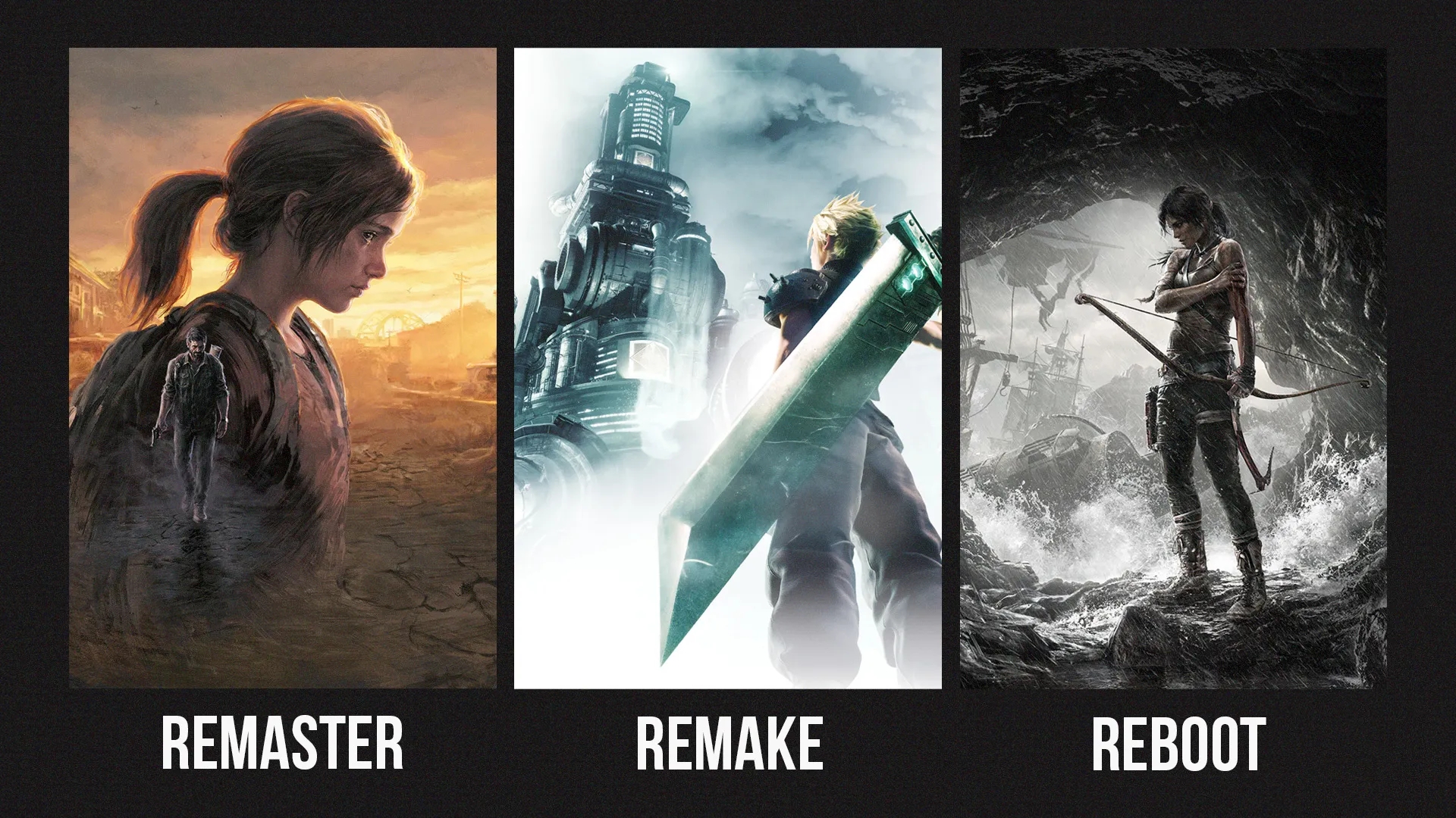 Imagem de fundo do produto Quais são as diferenças entre remake, remaster e reboot?