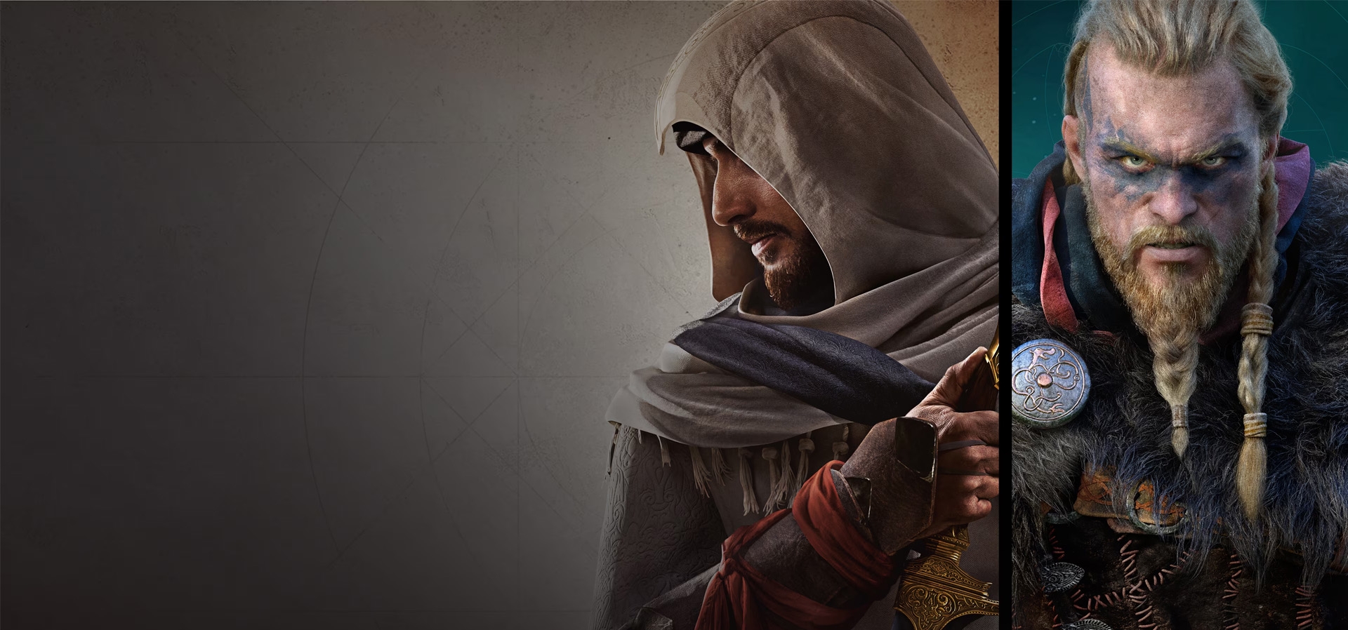 Imagem de fundo do produto Pacote Assassin’s Creed Mirage e Assassin's Creed Valhalla - PS4