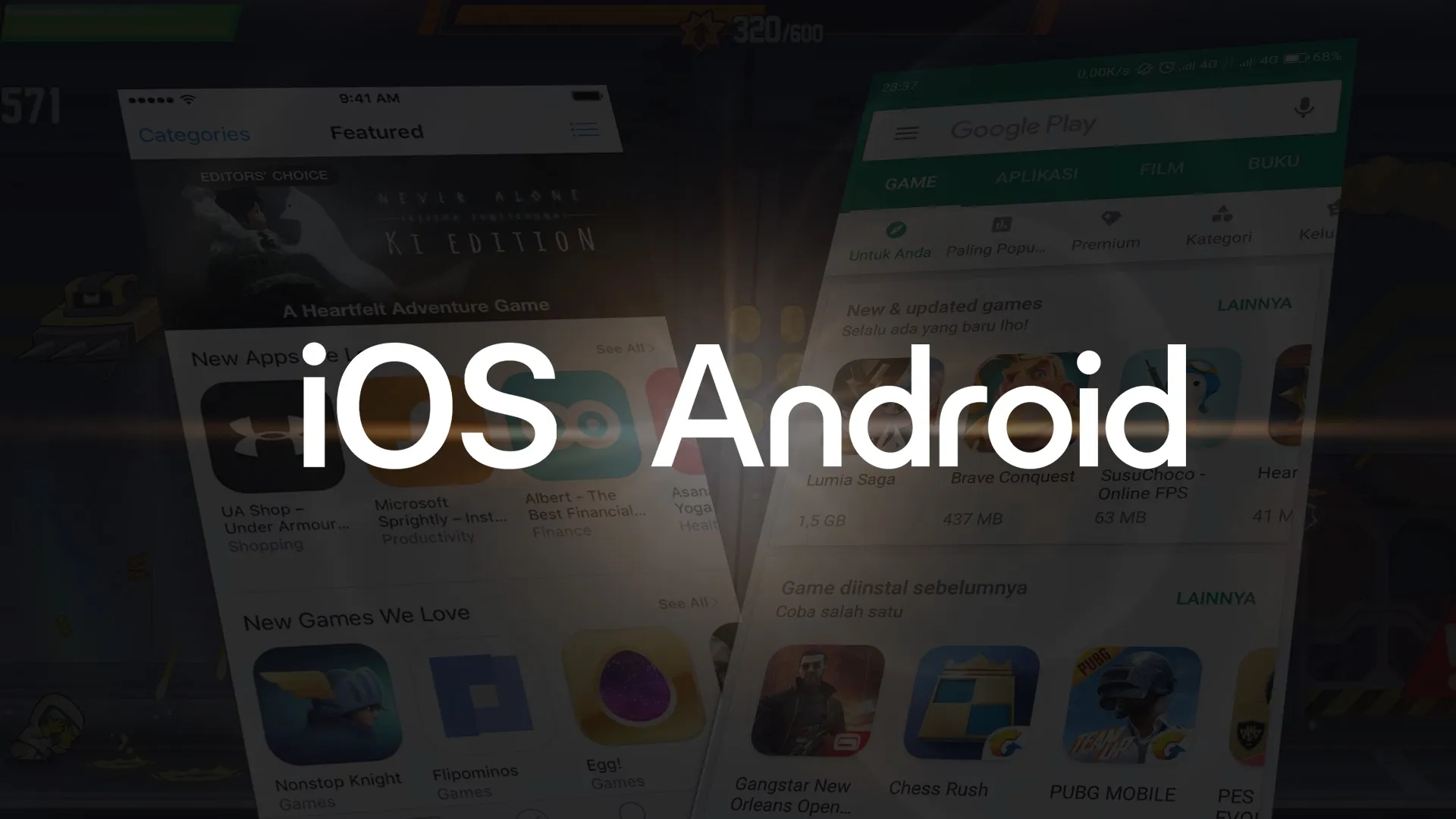 Imagem de fundo do produto iOS vs Android: Qual é o melhor para jogos mobile?