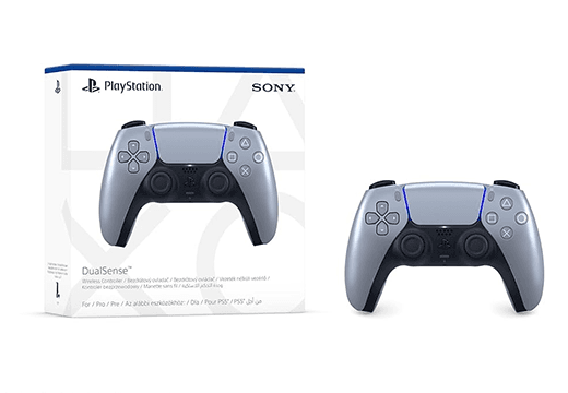 Controle PS5 Sterling Silver sem fio (Dualsense)
