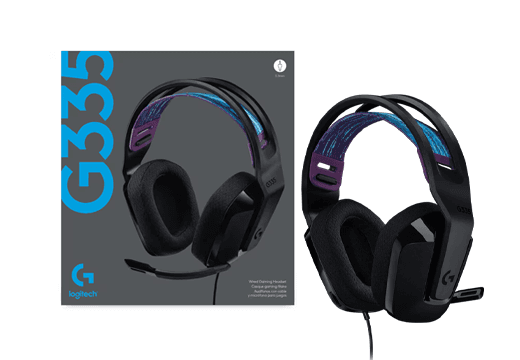 Headset Gamer Logitech G335 - Preto
