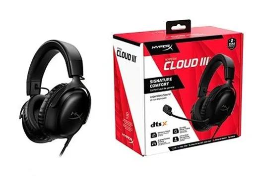 Headset Gamer Com Fio - HyperX Cloud III (Preto)