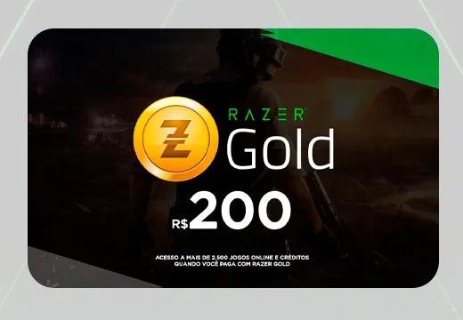 Gift Card Razer Gold - 200 Reais 
