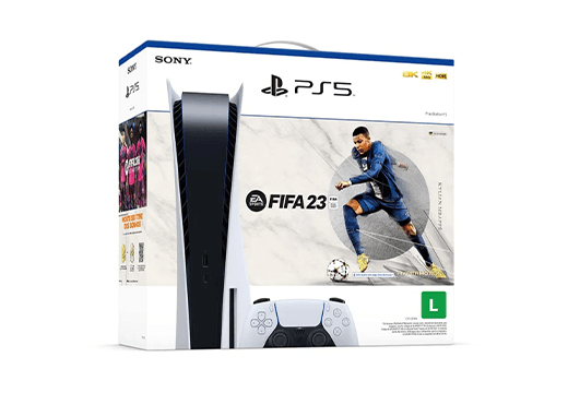 Console PS5 (com leitor de disco) + Jogo Fifa 23 – Sony