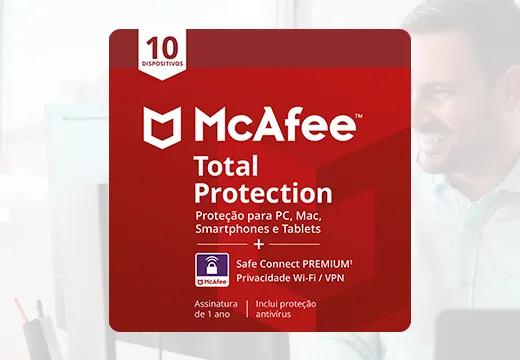 McAfee Total Protection 10 Devices + Safe Conect 