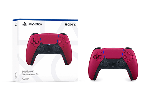 Controle PS5 Cosmic Red sem fio (Dualsense)