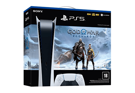 Console PS5 (Edição Digital) + Jogo God of War Ragnarok – Sony