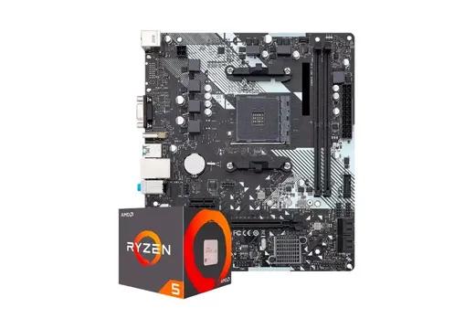 Kit Upgrade Gamer, Processador AMD Ryzen 5 4600G, Placa Mãe