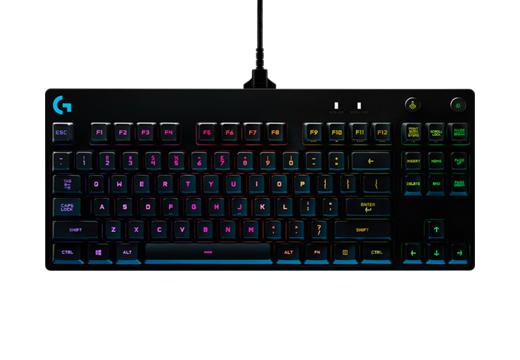 Teclado Mecânico Gamer com fio Logitech G Pro Switch Blue Clicky