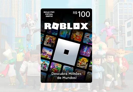 Gift Card Digital Roblox - 100 Reais