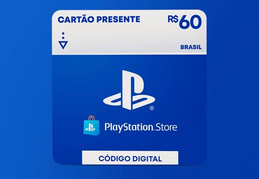 Gift Card - 60 Reais Playstation PS4 e PS5