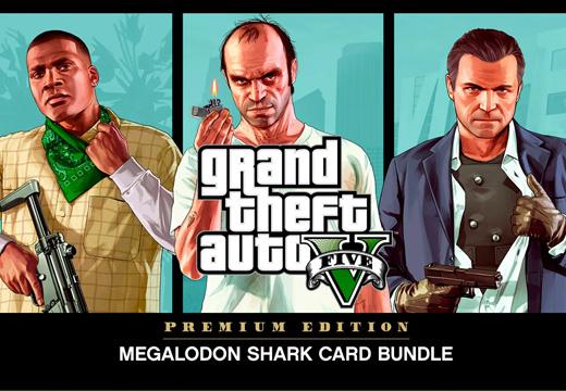 Bundle Grand Theft Auto V: Edição Premium & Pacote Megalodonte - PS4