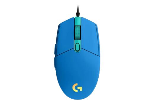 Mouse Gamer com fio Logitech G203 Lightsync - Azul