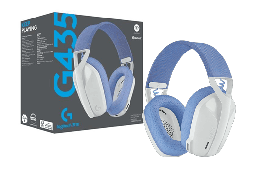 Headset Gamer Sem Fio Logitech G435 LIGHTSPEED – Branco