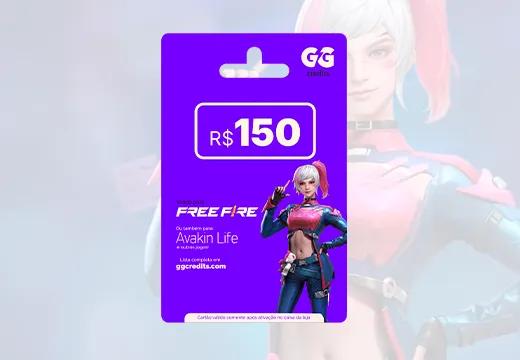 Gift Card Free Fire - 150 Reais