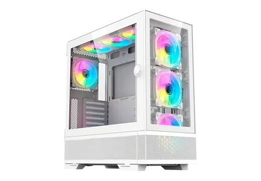 Gabinete Gamer Acegeek Redemption F491 Glass, Full-Tower, Lateral de vidro - AG-REDEMPTION-F491-BK