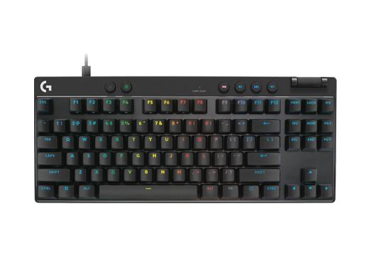 Teclado Mecânico Gamer com fio Logitech G Pro X TKL Rapid Switch Brown Tactile - Preto