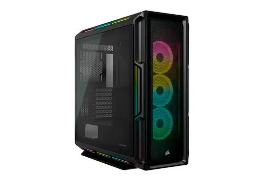 Gabinete Gamer Corsair ICUE 5000T RGB, Mid-Tower, Lateral de Vidro, Com 3 Fans, Preto, CC-9011230-WW