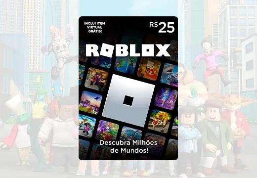 Gift Card Digital Roblox - 25 Reais