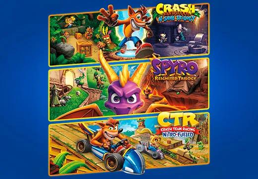 Pacote Triplo Crash™ + Spyro™ - PS4
