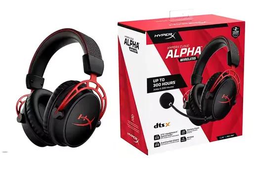 Headset Gamer Sem Fio - HyperX Cloud Alpha (Preto/Vermelho)