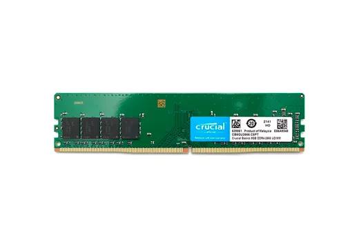 Memória Crucial Basics 8GB 2666MHz DDR4 CL19 - CB8GU2666