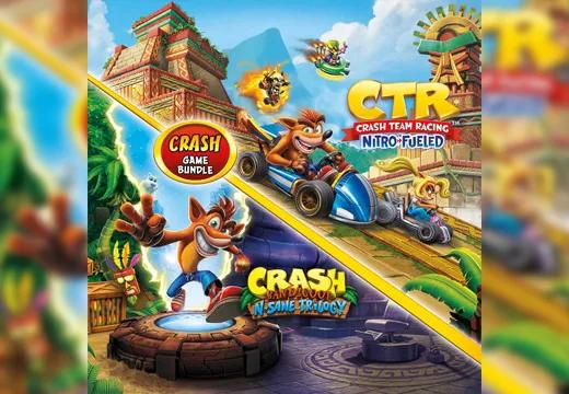 Pacote Crash Bandicoot™ N. Sane Trilogy + CTR Nitro-Fueled - PS4