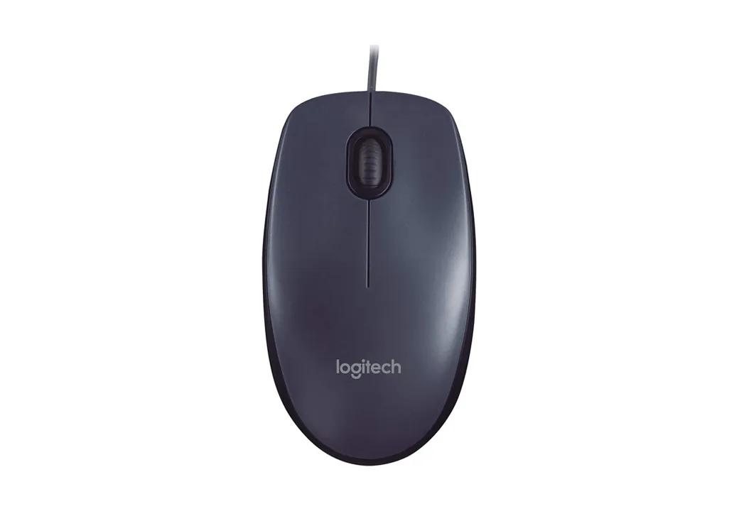Mouse com Fio Logitech M90 Cinza