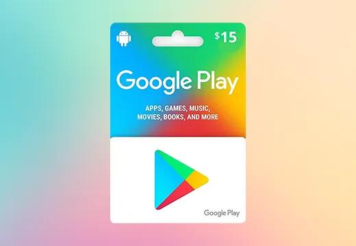 Gift Card Google Play - 15 Reais