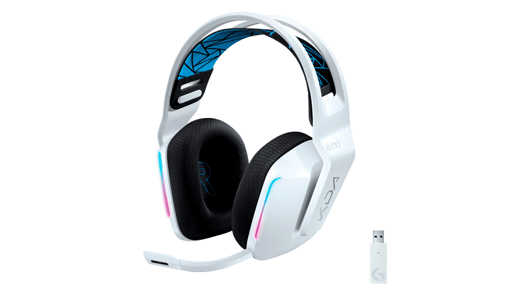 ヘッドホン Logitech G733 K/DA LOL Headset Gamer Sem Fio Logitech G733 K/DA 7.1 Dolby Surround
