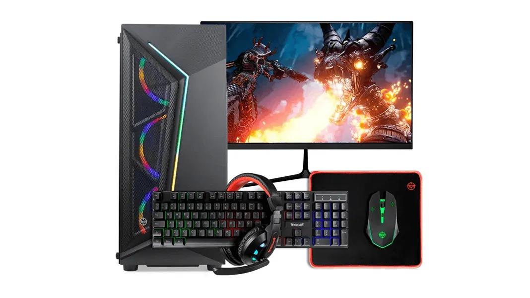 PC Gamer Completo Mancer Intel i5 RX550 16GB RAM SSD 120GB HD