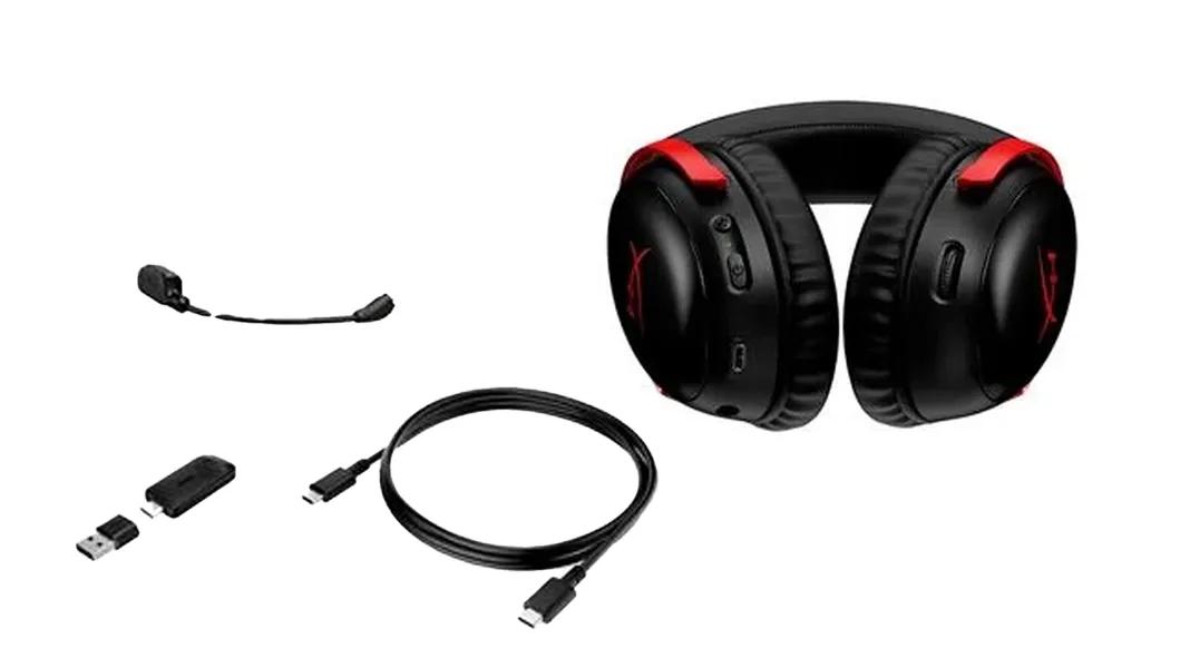 Headset Gamer Sem Fio - HyperX Cloud III Wireless (Vermelho/Preto