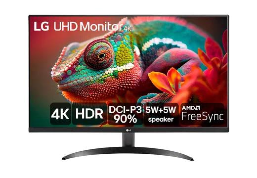 Monitor LG Ultra UHD 32'' 4K, HDMI, HDR10, AMD Free Sync, MaxxAudio, Dynamic Action Sync, Black Stabilizer - 32UR500-B
