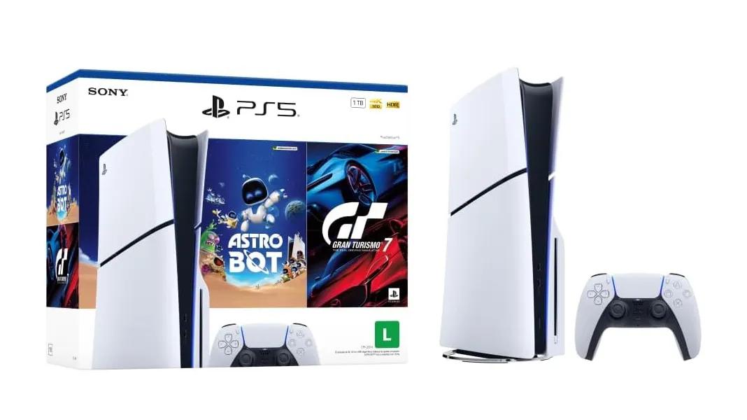 Console PlayStation 5 Edição Slim Disk 1TB + ASTROBOT e Gran