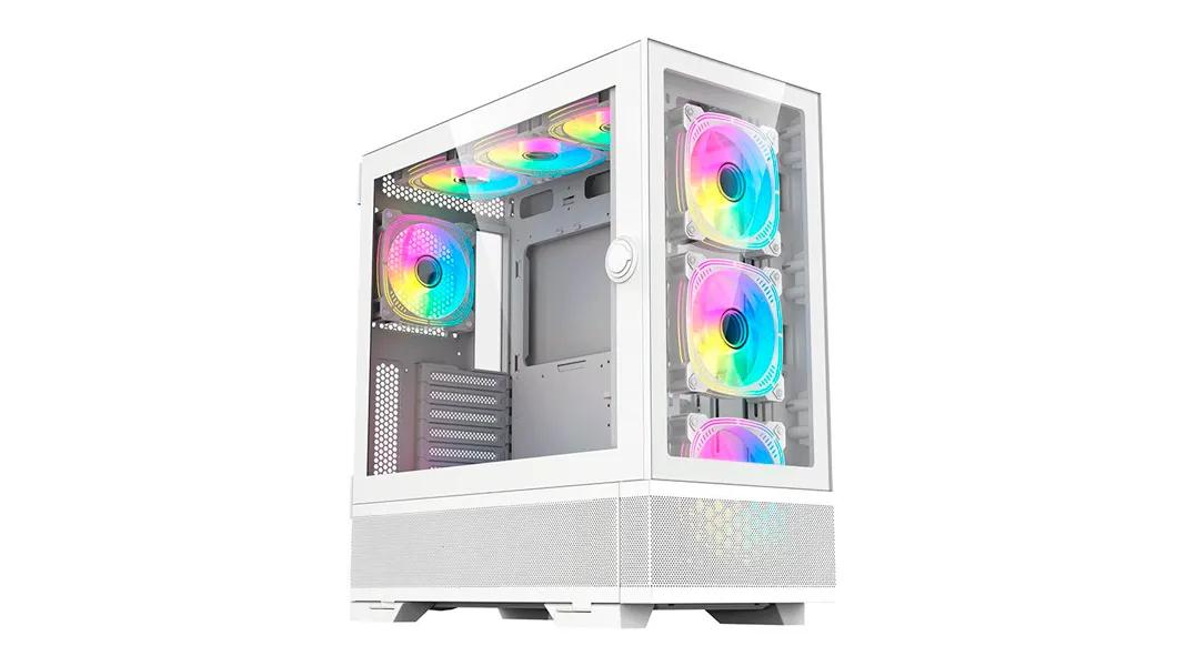 Gabinete Gamer Acegeek Redemption F491 Glass, Full-Tower, Lateral