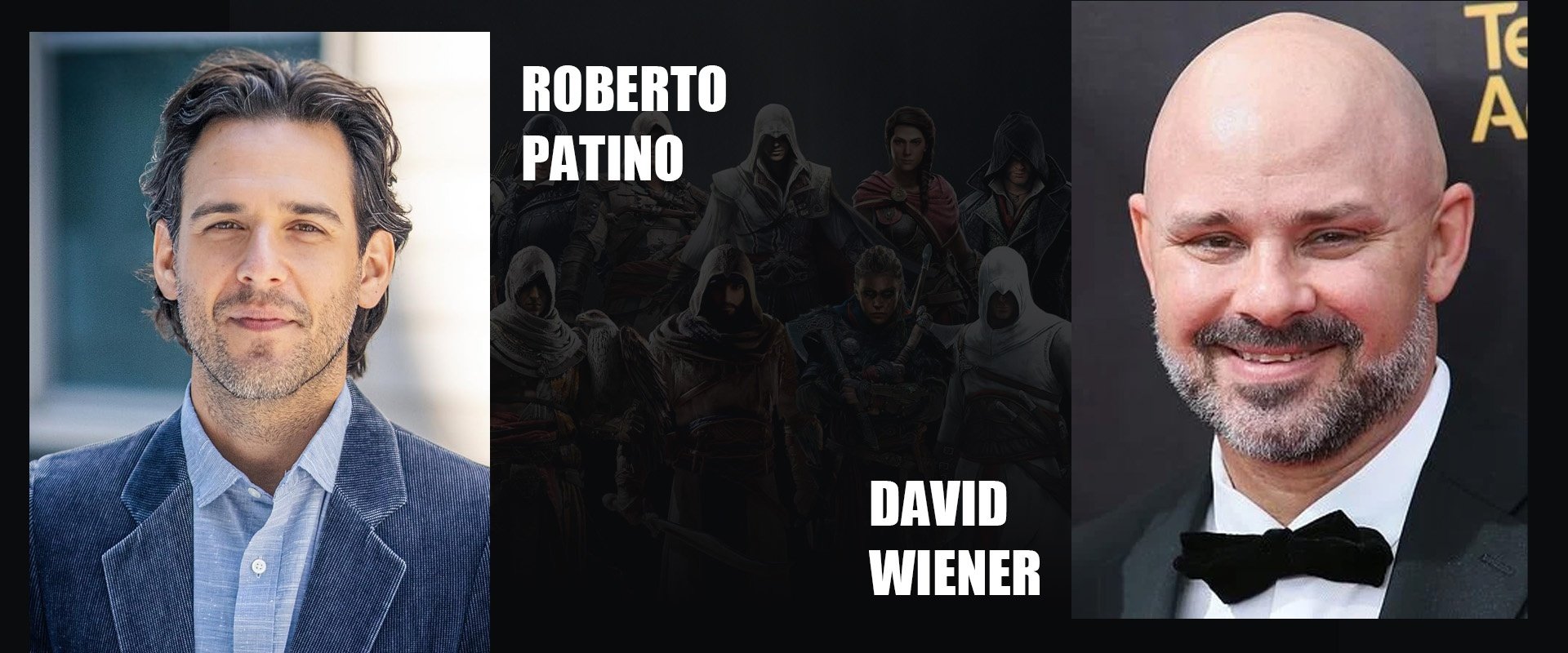 Foto de Roberto Patino à esquerda e foto de David Wiener à esquerda