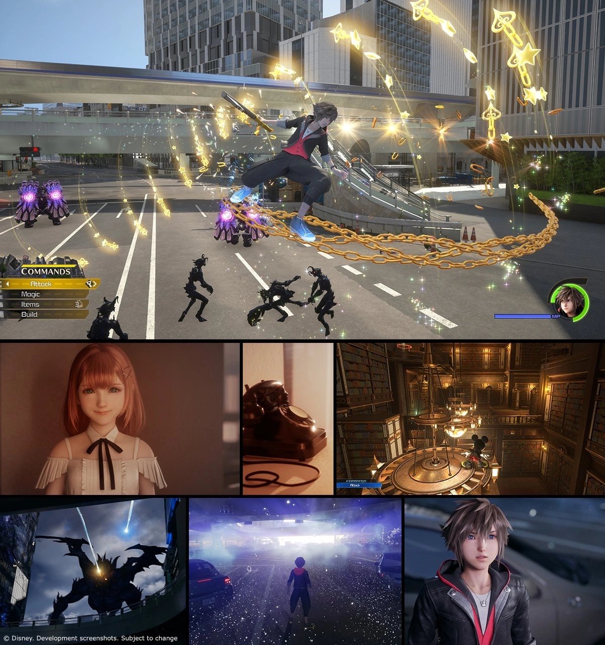 Coletânia de imagens do jogo Kingdom Hearts IV