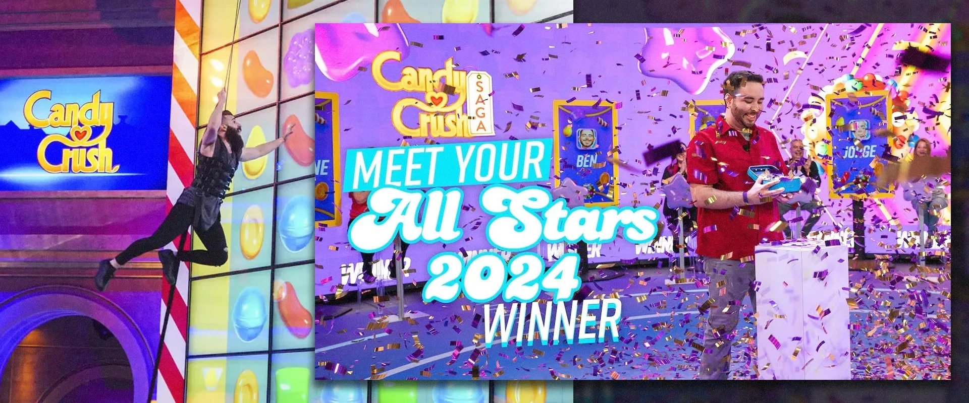 Imagem de eventos e campeonatos transmitidos de Candy Crush Saga