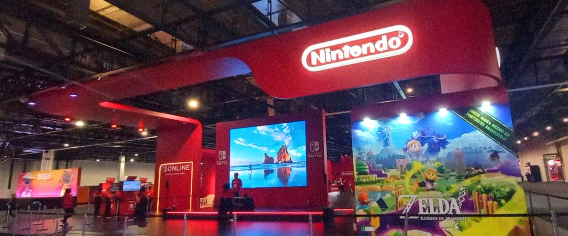 Foto do Stand da Nintendo na BGS 2024