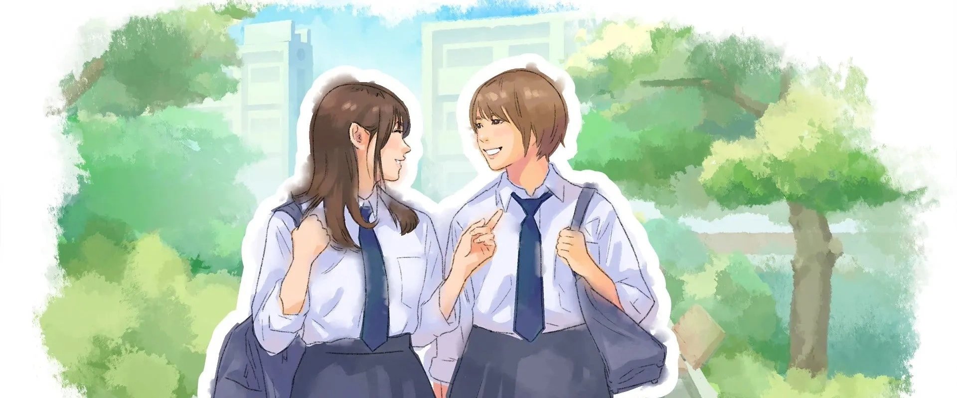 Imagem do jogo Dear me, I was... mostrando duas garotas