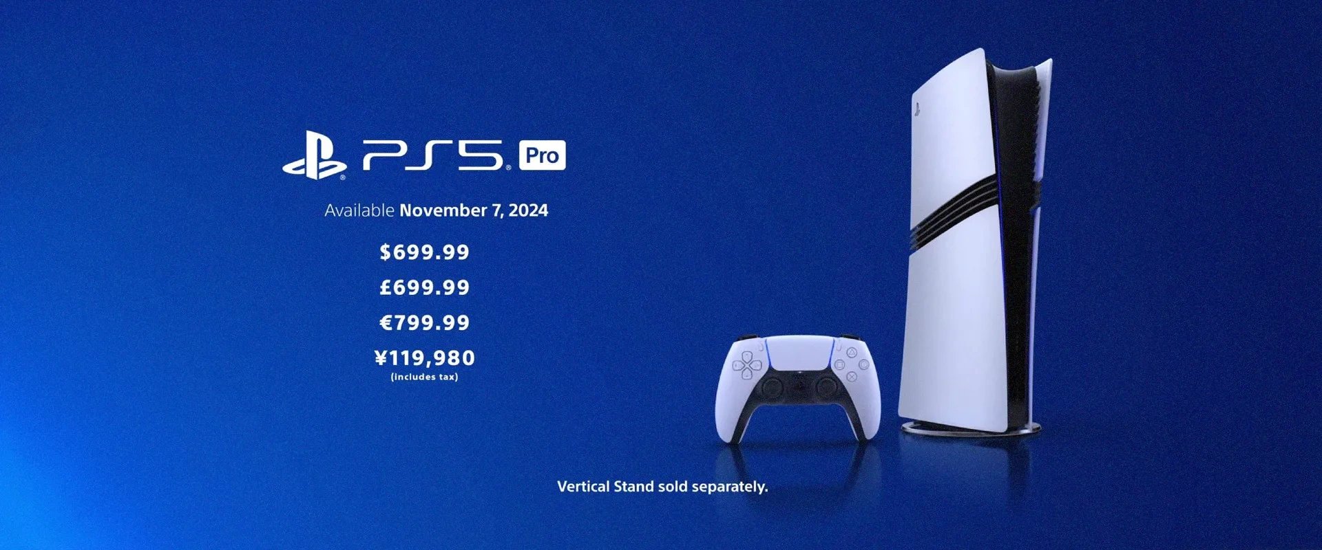 Playstation 5 à direita, com os preços em diversos de diversos países em modeas diferentes