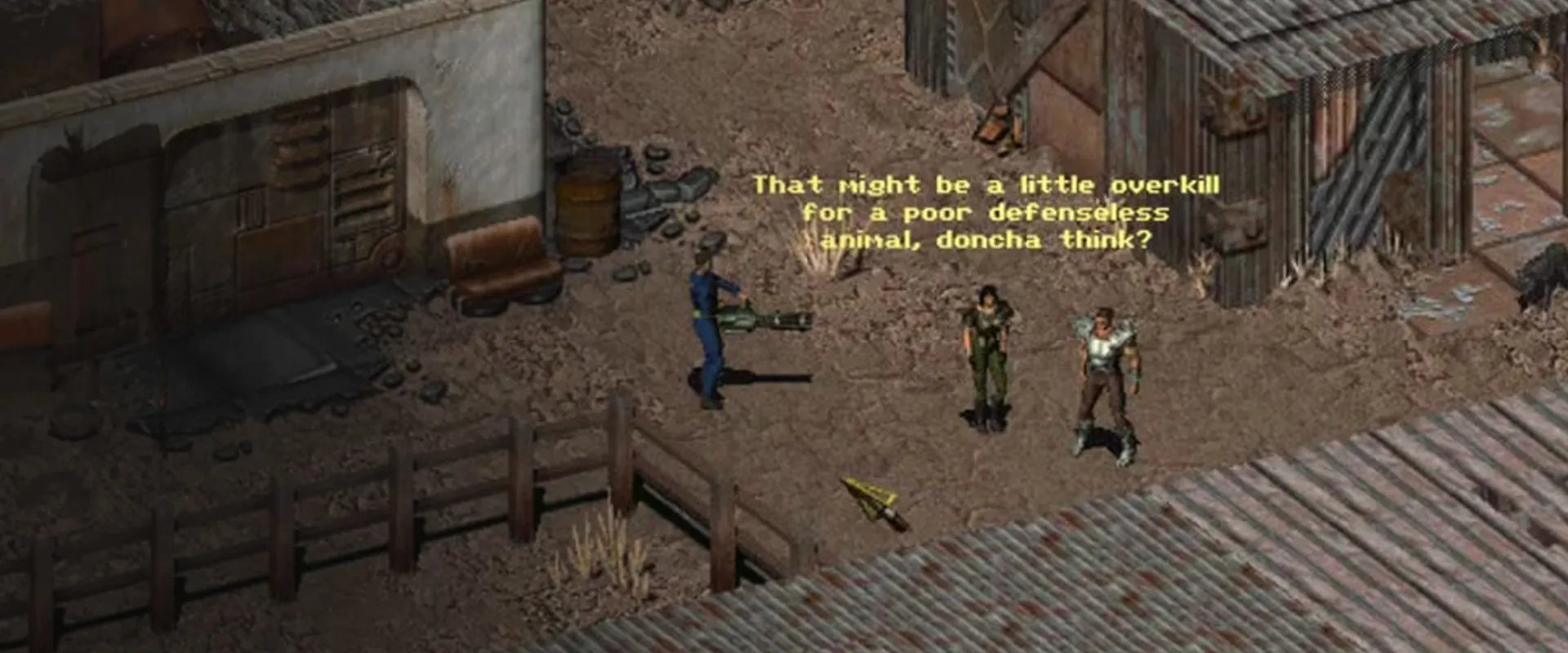 Imagem de Gameplay de Fallout original