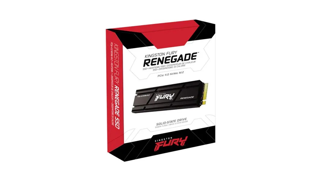 1TB Dissipador Espesso - SSD Kingston FURY Renegade G4 NVMe M.2 PCIe 4.0 SFYRSK/1000G