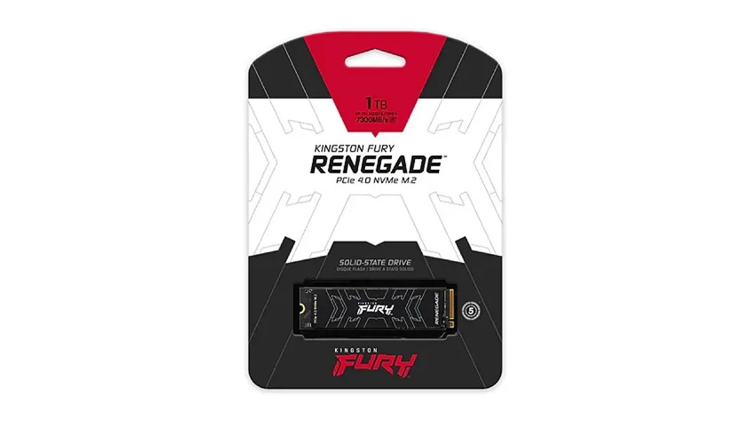 1TB - SSD Kingston FURY Renegade G4 NVMe M.2 PCIe 4.0 SFYRS/1000G